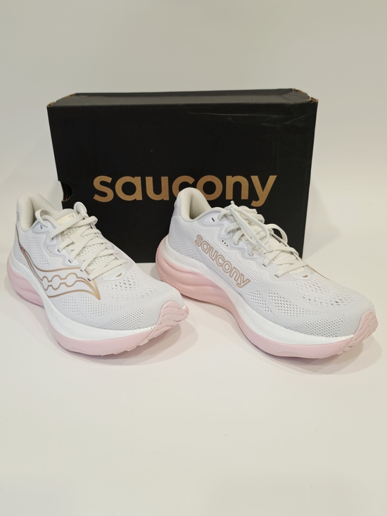Saucony Shoes - Saucony Ride 19 Women's White & Pink Running Shoes US Size 10